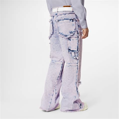 louis vuitton fw21 carpenter trousers|Wide Carpenter Trousers With Fringes .